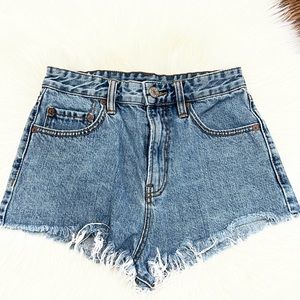 High waisted denim shorts size 24